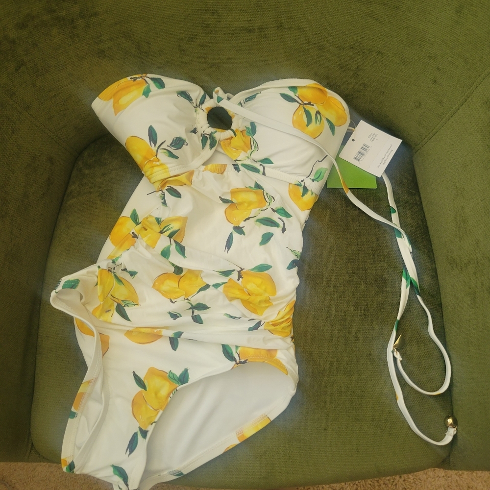 NWT Kate Spade bandeau bikini XS